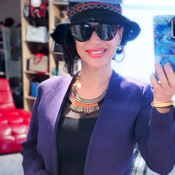 Banana Republic purple blazer - Picture 4 of 12